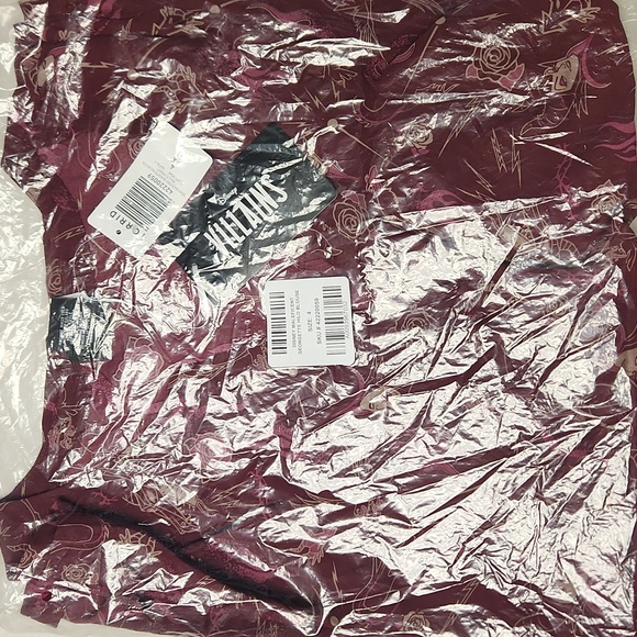 ❤️NWT VINTAGE TORRID DISNEY VILLAINS MALEFICENT GEORGETTE HIGH LOW BLOUSE PLUS - Picture 5 of 11